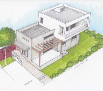 Μονοκατοικία στο ακρογιάλι σχέδιο