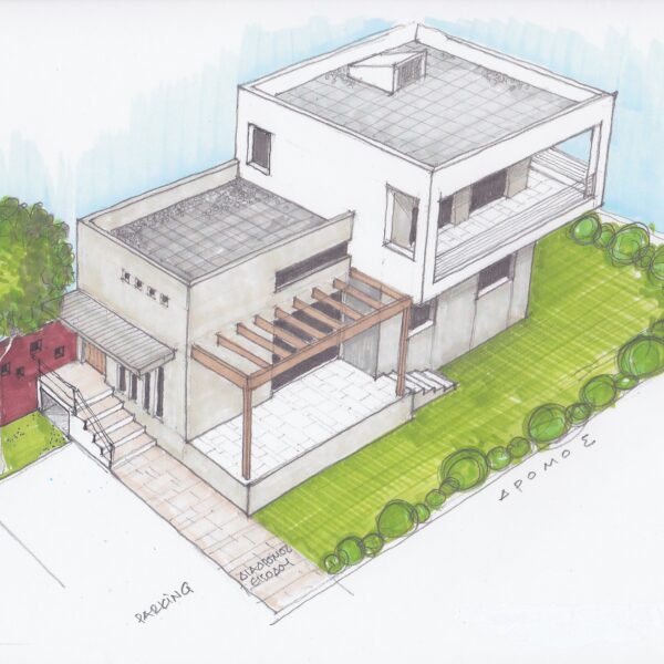 Μονοκατοικία στο ακρογιάλι σχέδιο